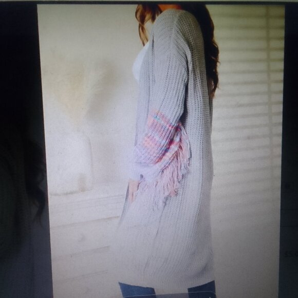 Bundle sunglass&luxury softball comfortable warm long cardigan NWT - Picture 6 of 9